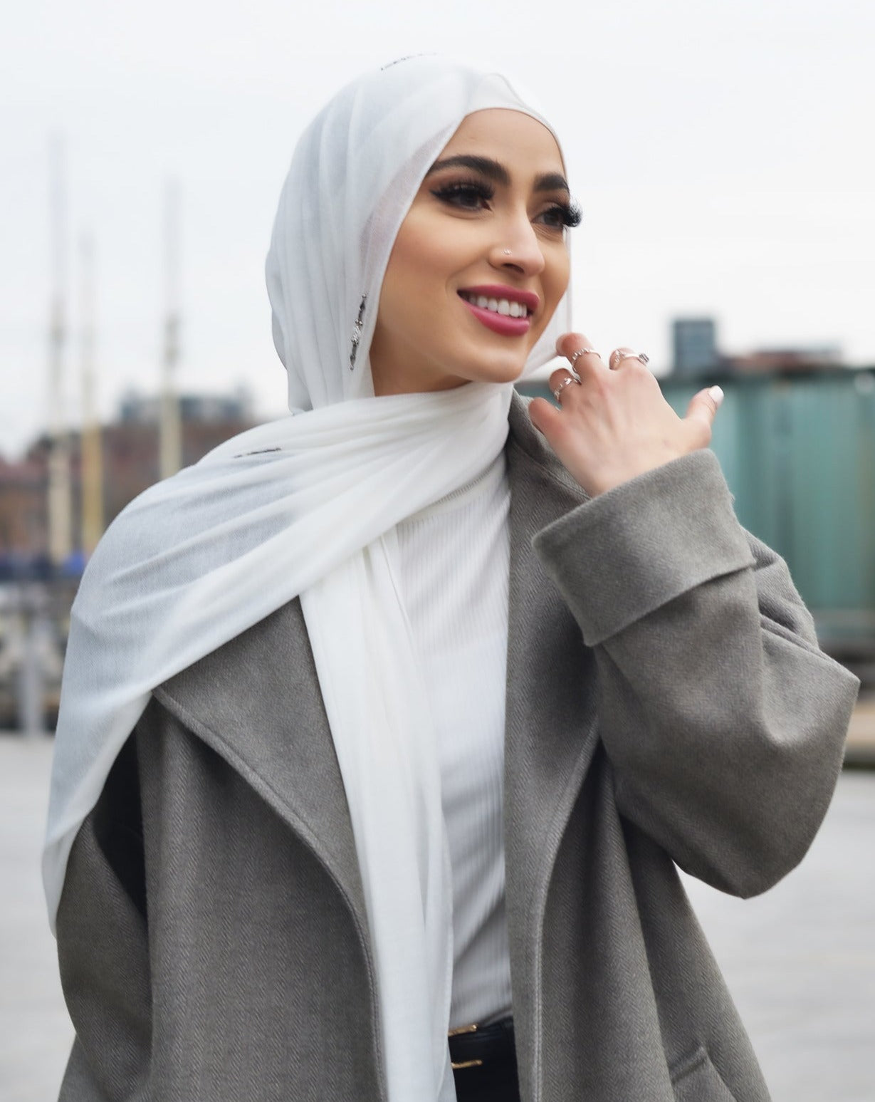 Light Turkish Cotton with Crystals