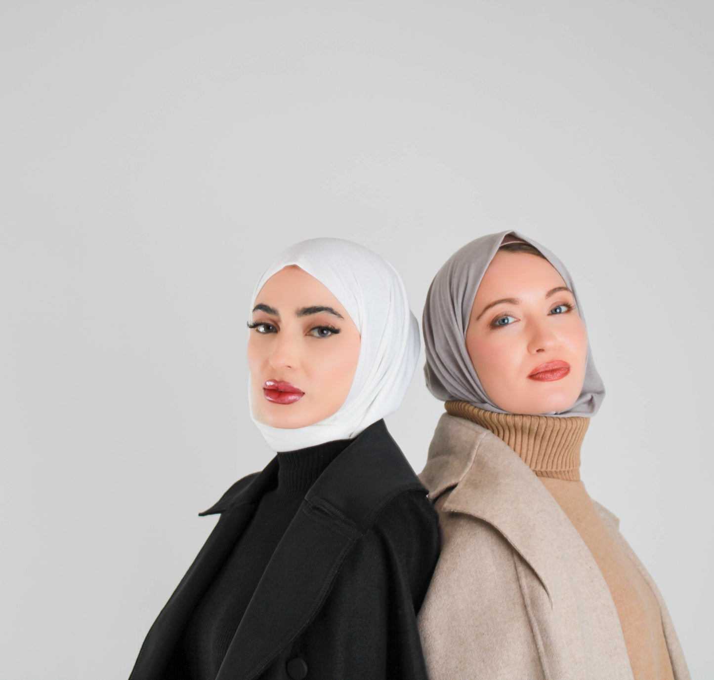 NEW Jersey Pull on Instant hijab - حجاب قطن ياباني مع سير