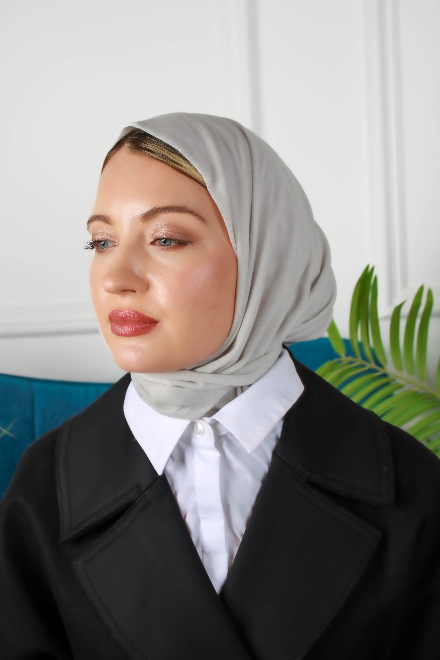 New Pull on Instant hijab - حجاب قطن تركي مع سير