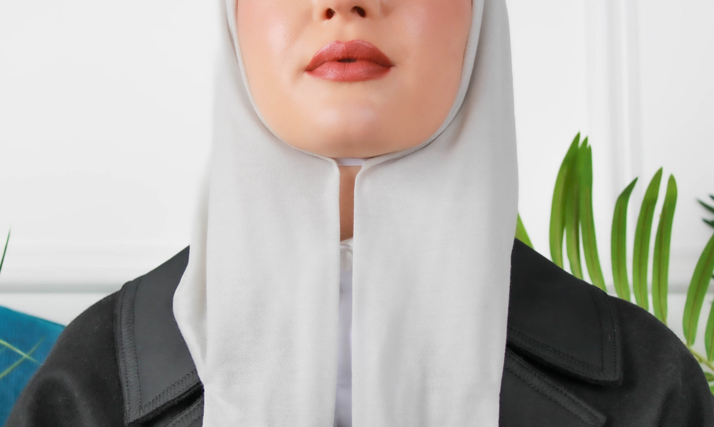 New Pull on Instant hijab - حجاب قطن تركي مع سير