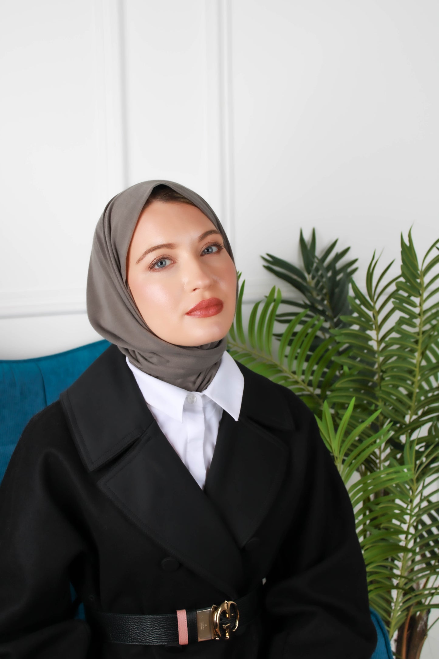 New Pull on Instant hijab - حجاب قطن تركي مع سير