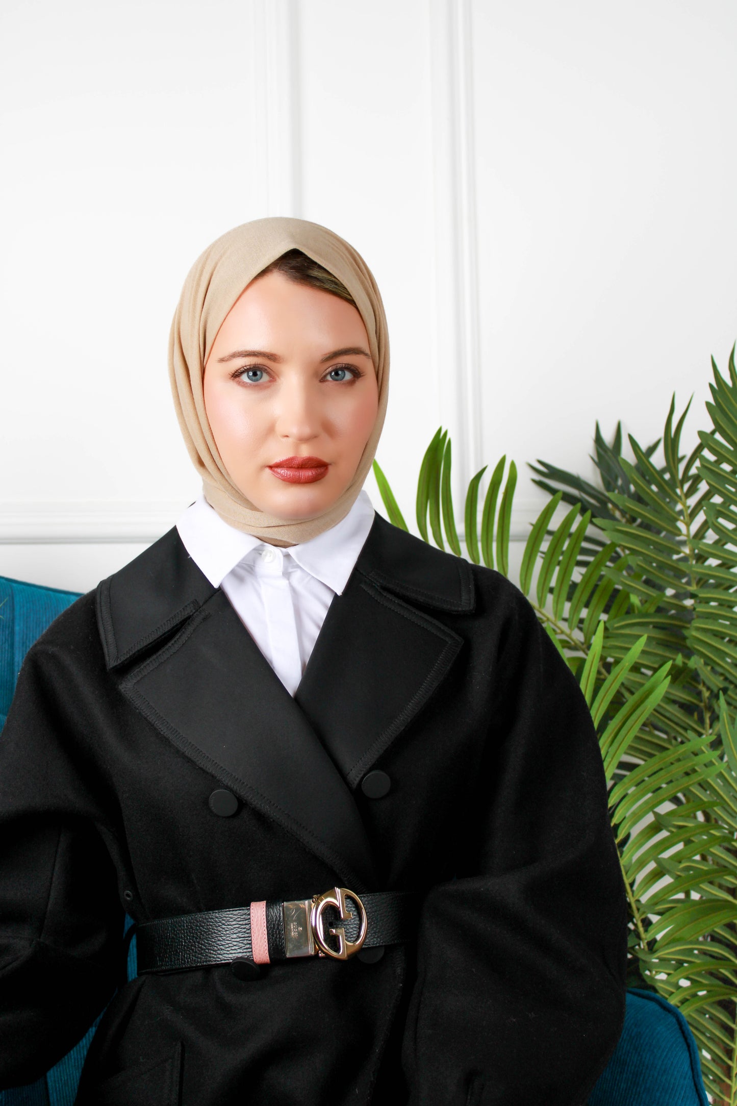 New Pull on Instant hijab - حجاب قطن تركي مع سير