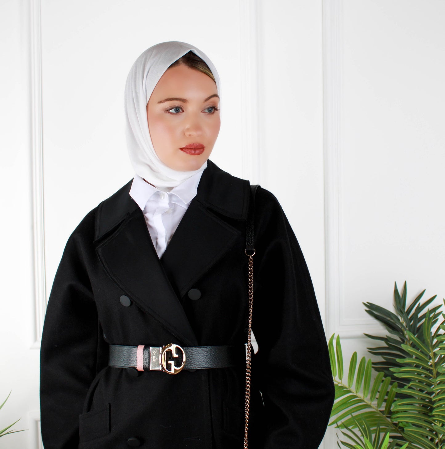 New Pull on Instant hijab - حجاب قطن تركي مع سير