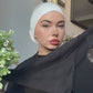ALL IN ONE HIJAB- Instant Chiffon Hijab attached with a Under scarf Bonnet